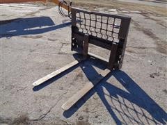 Bobcat Skid Steer Pallet Fork Attachment 