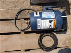 Leeson 3 Phase 1 1/2 HP Electric Motor 
