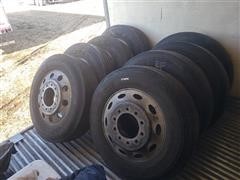 Dunlop SP 348 285/75R24.5 Tires & Rims 