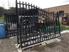 2020 Wrought 20' Iron Driveway Entrance Gate 