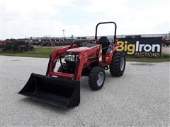 2017 Mahindra 1526H 4WD Compact Utility Tractor W/Loader 
