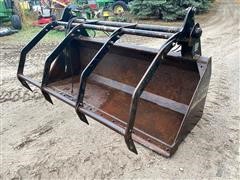 New Holland 7614 Loader Bucket W/Miller Grapple 