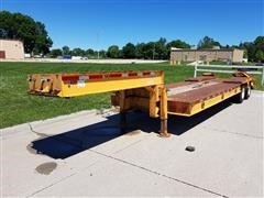 1974 Load King L25R T/A Fixed Neck Lowboy Trailer 