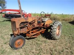 Allis-Chalmers C 2WD Tractor W/7' Belly Mount Sickle Mower 