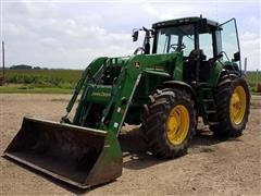 1996 John Deere 7800 MFWD Tractor W/John Deere 740 Loader 