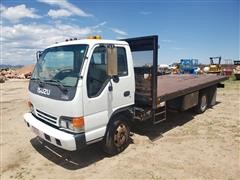 2000 Isuzu NPR COE S/A Flatbed Truck 