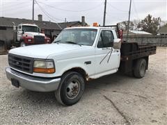 1997 Ford F350 Flatbed Dually Pickup 