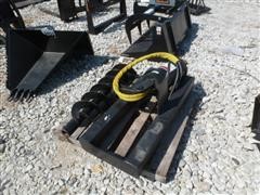 2015 Unused Auger Skid Steer Attachment 