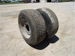 Aluminum Truck Rims W/Goodyear 385/65R22.5 Tires 