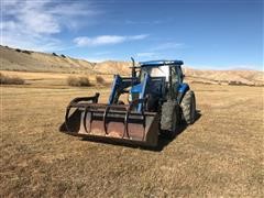 2005 New Holland TS115A MFWD Tractor W/Loader 