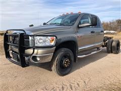 2009 Dodge Ram 3500 4 Door Quad Cab 4x4 Pickup Cab And Chassis 