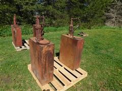 Antique Bulk Oil Tanks 