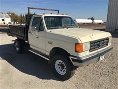 1988 Ford F350 4WD Flatbed Pickup 