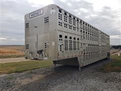 1999 Wilson PSDCL-302 T/A 50' Aluminum Livestock Trailer 