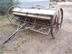 Van Burnt Horse Drawn Grain Drill With Seeder 