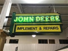 John Deere Dealer Antique Neon Sign 