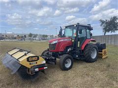 2022 Massey Ferguson 4607M 2WD Tractor W/Broom 