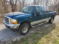 2001 Ford F250 Super Duty Lariat 4x4 Long Bed Crew Cab Pickup 