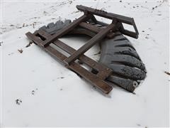 Snow/Manure Pusher Skid Steer Attachment 