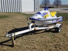 1995 Yamaha Wave Raider Deluxe RA700AT Jet Ski & Trailer 