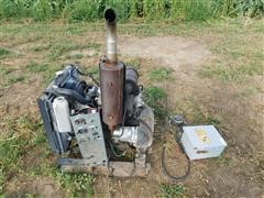 Isuzu 3 Cylinder Diesel Engine W/Radiator 