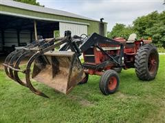 1972 Farmall 1066 2WD Tractor W/Koyker 500 Loader 