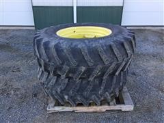 John Deere/Firestone 18.4 -30R Tires & Rims 