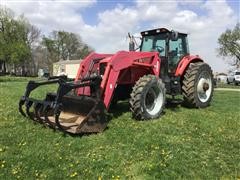 2001 Massey Ferguson 8270 MFWD Tractor W/Loader & Grapple 