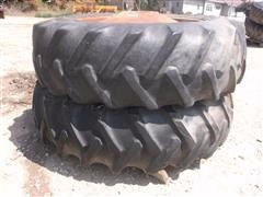 Firestone 18.4-38 Tractor Tires W/International Rims 