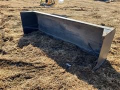 8' Wide Snow Pusher Skid Steer Attachment 