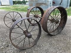 Antique John Deere 2408 Steel Wheels & Axle Sets 