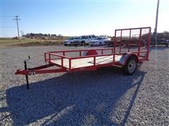 2016 Finish Line Trailers Challenger Series 12' Flatbed Trailer 