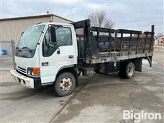 2001 GMC W4500 Flatbed Cabover Truck w/ Power Tommy Gate 