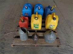 Plastic Fuel Containers, Funnels & Oil Cans 