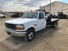 1995 Ford F350 Flatbed Truck 