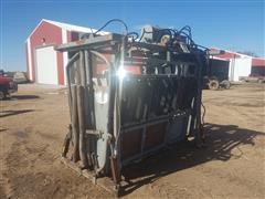 Pearson Livestock Equipment Hydraulic Squeeze/Headgate Chute 