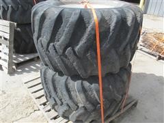Alliance 331 550/45-22.5 Floatation Tires On Rims 