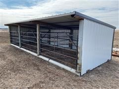 Shop Built Portable Livestock Shed 