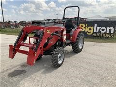 2017 Mahindra 1538H MFWD Compact Utility Tractor W/Loader 