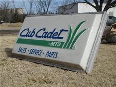 Cub Cadet 2-Sided Lighted Sign 