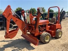 2003 DitchWitch 3700DD Trencher, Backhoe & Backfill Blade 