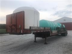 1979 Fontaine DPT 3 5542 42' T/A Flatbed Trailer W/Chemical Tanks, Pumps & Reels 