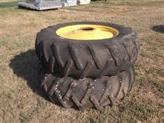 18.4 - 38 6 PR Firestone Tires On Rims 