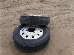 Bridgestone 285/75R-24.5 Tires & Rims 