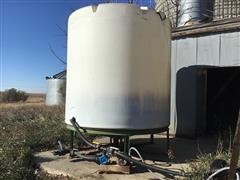 2000-Gallon Cone-Bottom Tank W/Pump & Motor 