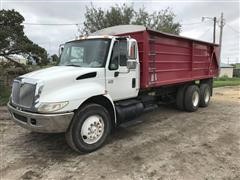 2002 International 4300 T/A Truck With Aulick Silage Bed 