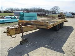1981 Rogers 15 Ton T/A Flatbed Trailer 