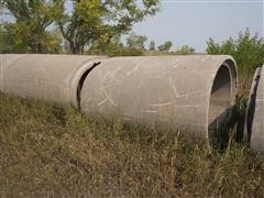 4' X 7.5' Elliptical Reinforced Concrete Pipe Sections 