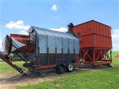 Farm Fans AB-12B-1-230LP Portable Grain Dryer W/Attached Lowry Hopper 