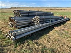 6” Ring Lock Aluminum Pipe - 3,000 Plus Feet (16 Joints With Sideroll Risers) 